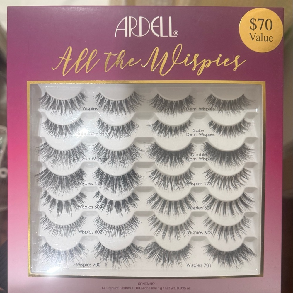 Ardell All the Wispies Lash Collection - Black NEW BNIB